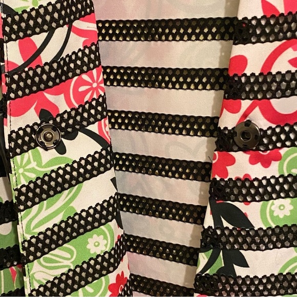 Multiples Women’s Size Large Top One Button Cuff Sleeve Cover Up Lightweight - Picture 7 of 13